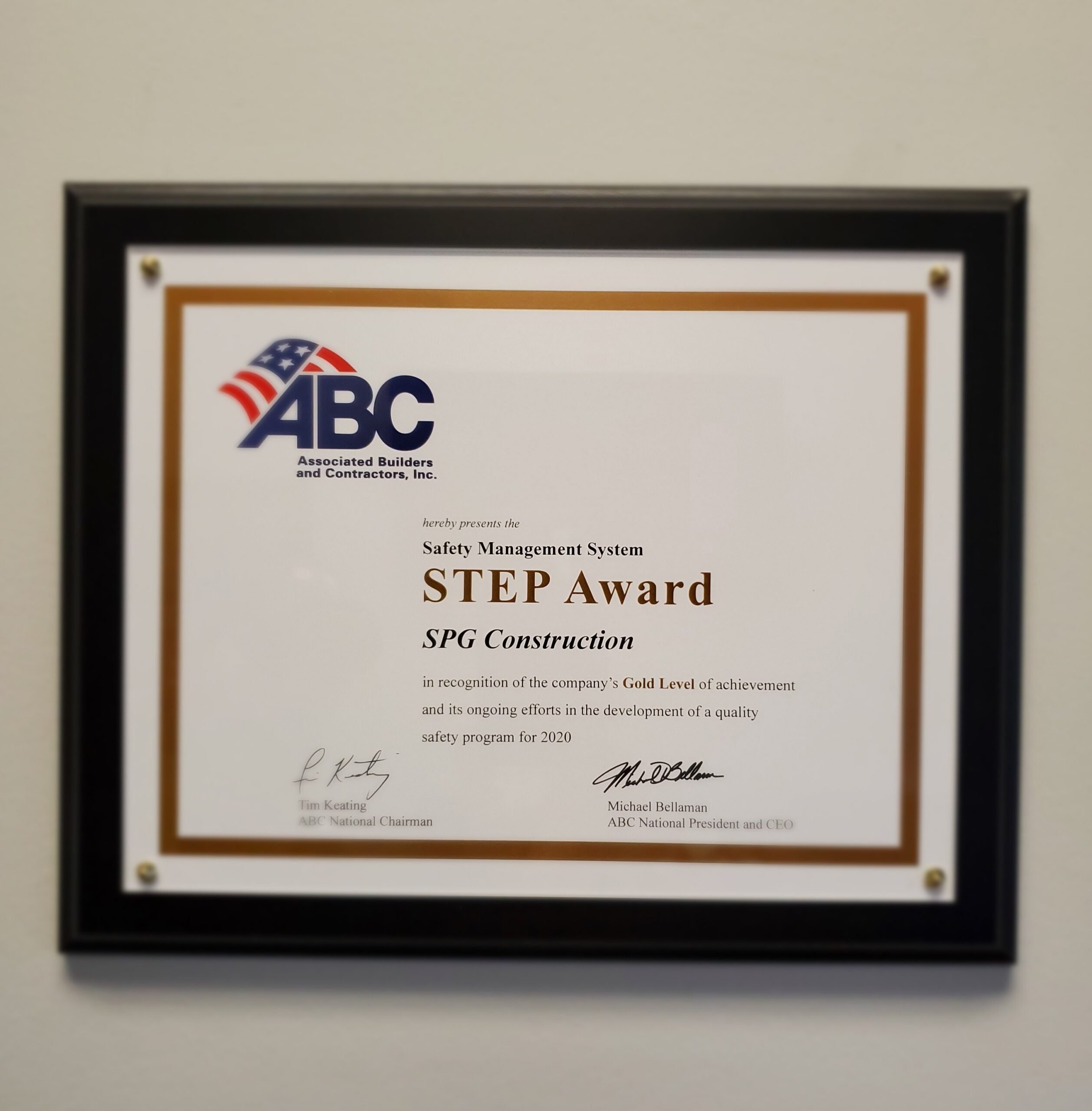 Step safety award