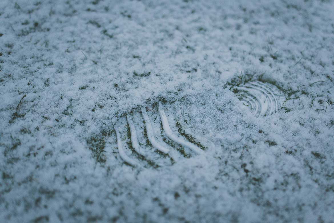 Snow footprint